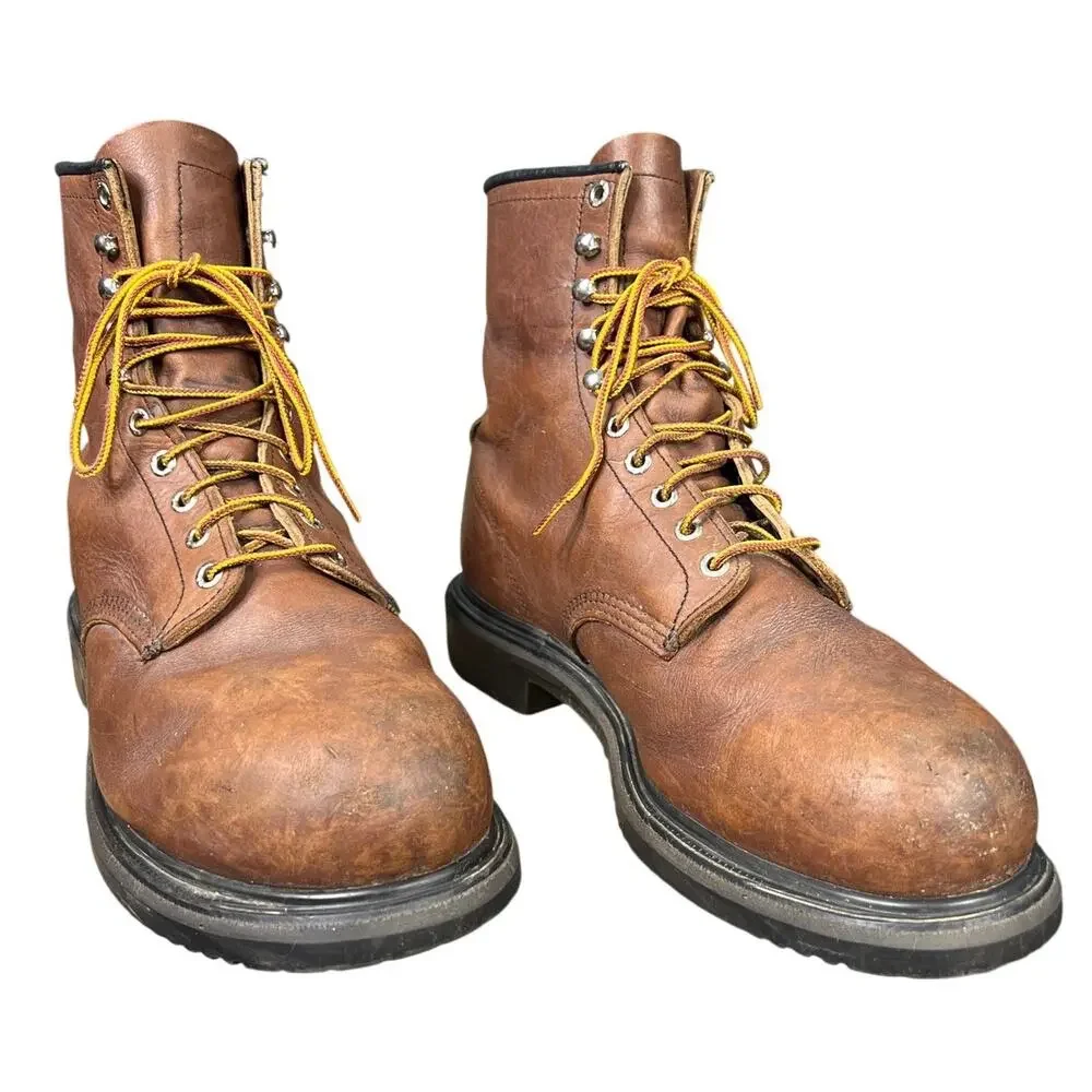 Vintage Red Wing Men’s 2233 Brown Leather Steel Toe Work Boot Size 11.5 E2
